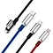 کابل تبدیل USB به لایتنینگ/USB-C/microUSB وایکینگز مدل aio-100 طول 1.2 متر